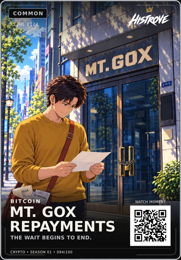 Mt. Gox Repayments collectible card