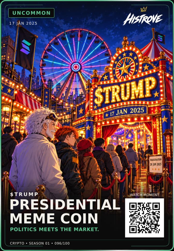 Presidential Meme Coin collectible card