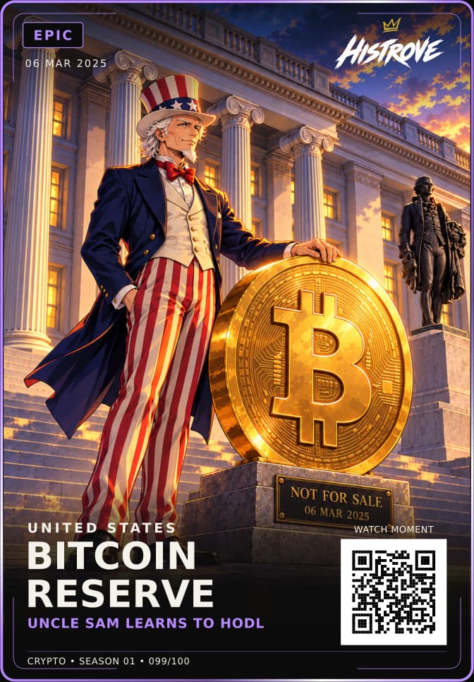 Bitcoin Reserve collectible card
